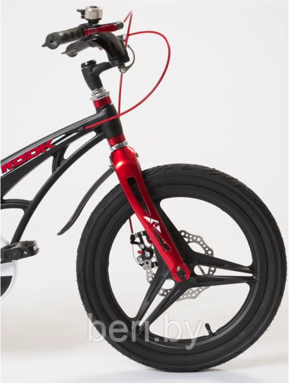 KMC160BK Детский велосипед ROOK CITY 16", приставные колеса, звонок, защита цепи - фото 3 - id-p177973902