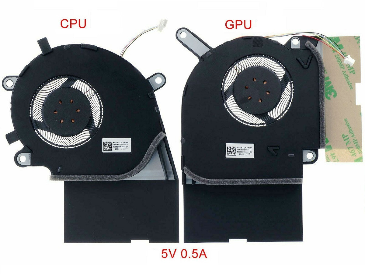 Вентиляторы (комплект) для ноутбука Asus ROG STRIX G512LV G531GU G532LV G712LU - фото 1 - id-p177978167