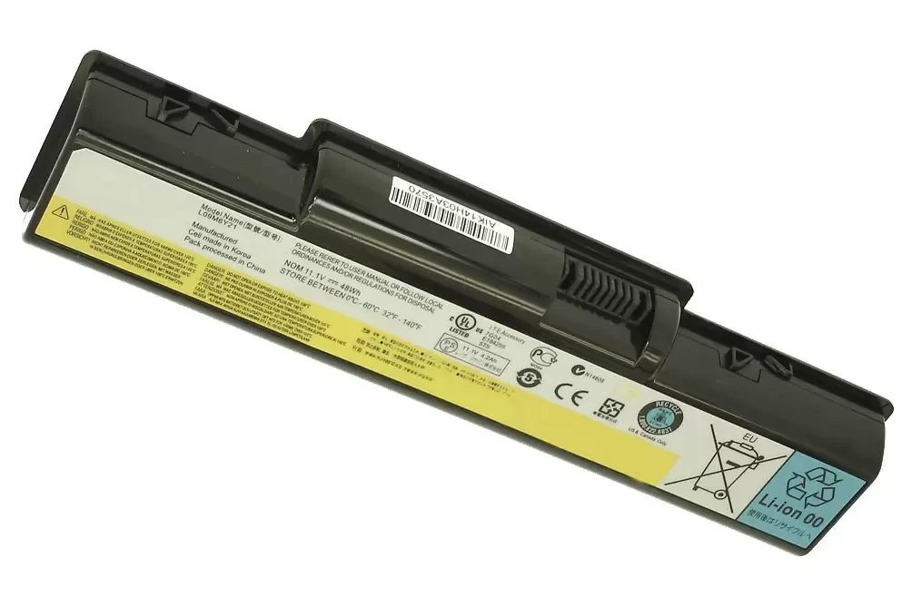 Аккумулятор (батарея) для ноутбука Lenovo B450 (L09M6Y21) 4200мАч, 10.8-11.34В
