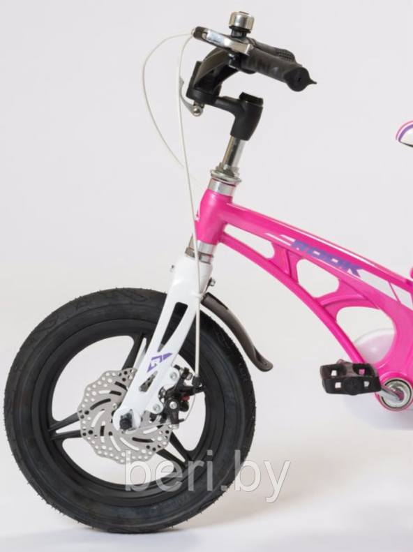 KMC180PK Детский велосипед ROOK CITY 18", приставные колеса, звонок, защита цепи - фото 5 - id-p177987318