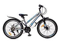Горный подростковый велосипед Greenway Colibri-H 24", серый/синий