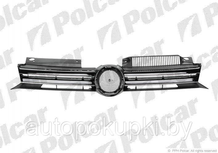 РЕШЕТКА РАДИАТОРА Volkswagen Golf VI 10.2008- 2013, PVW07088GA(K)