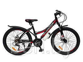 Горный подростковый велосипед Greenway 6930M 26", черно-красный