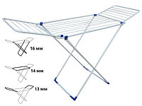 Сушилка для белья напольная, 18м, серия Stella, бело-синяя, PERFECTO LINEA (Сушильное полотно - 18 м