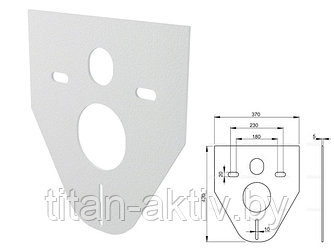 Звукоизоляционная плита для подвесного унитаза и для биде, Alcaplast