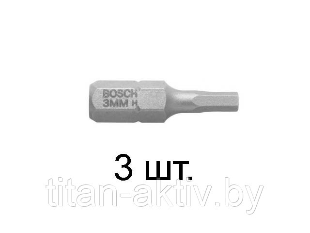 Насадка с шестигр. хв. Is 2  25мм  (2607001718) (3 шт) (BOSCH)