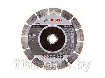 Алмазный круг 180х22 мм по абразив. матер. сегмент. STANDARD FOR ABRASIVE BOSCH ( сухая резка)