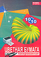 Набор цветной бумаги ф. А4 10 цветов 10 листов тонированная