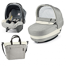 Коляска для новорожденного Peg Perego Set Elite Luxe Opal (короб, автокресло, сумка)