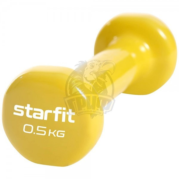 Гантели виниловые Starfit 0.5 кг (пара) (арт. DB-101-0,5-Y) - фото 1 - id-p178009132