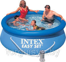 Бассейн с комплектом 244x76 см, Easy Set, Intex 28112/56972