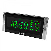 Часы электронные настольные LED Alarm Clock VST-731W, фото 3