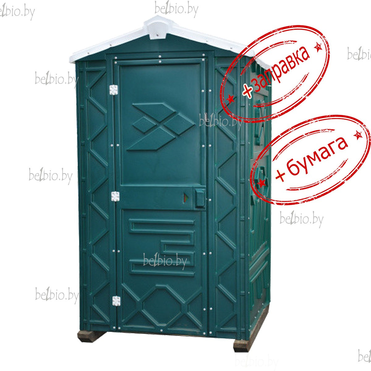 Пластиковая туалетная кабина Стандарт без бака с ровным полом - фото 1 - id-p83453231