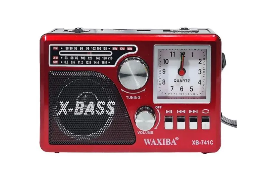 Радиоприемник Waxiba XB-741C Bluetooth, USB, SD, часы, фонарик - фото 1 - id-p178032035