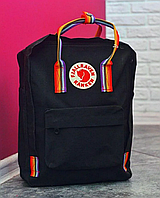Рюкзак Kanken Fjallraven Classic rainbow черный, фото 1