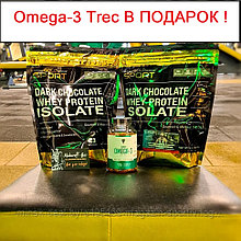Купи ДВЕ пачки протеина California GOLD Nutrition ISOLATE получи OMEGA-3 Trec В ПОДАРОК !