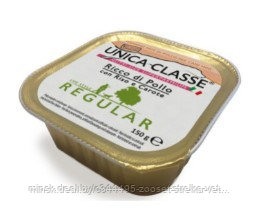 Unica Classe Regular Mini Паштет с курицей, рисом и морковью, влажный корм для собак мелких пород 150 г