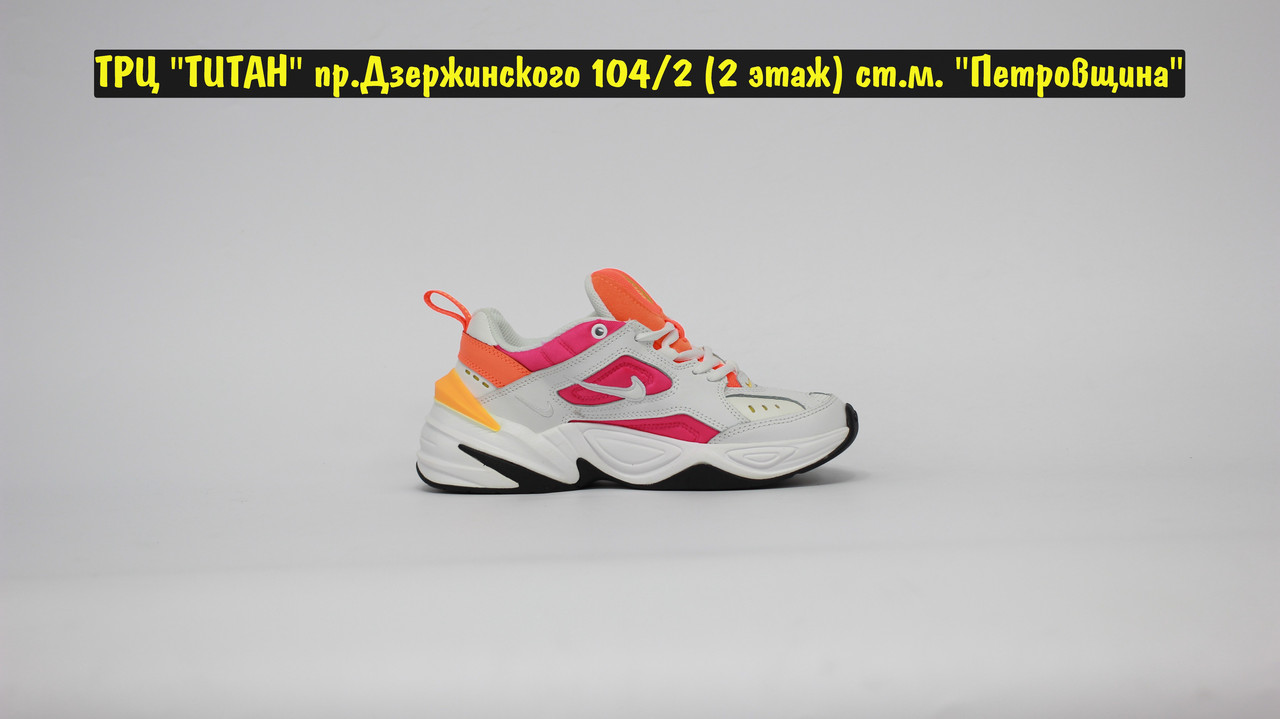 Кроссовки Nike M2K Tekno White Pink Orange - фото 5 - id-p107303315