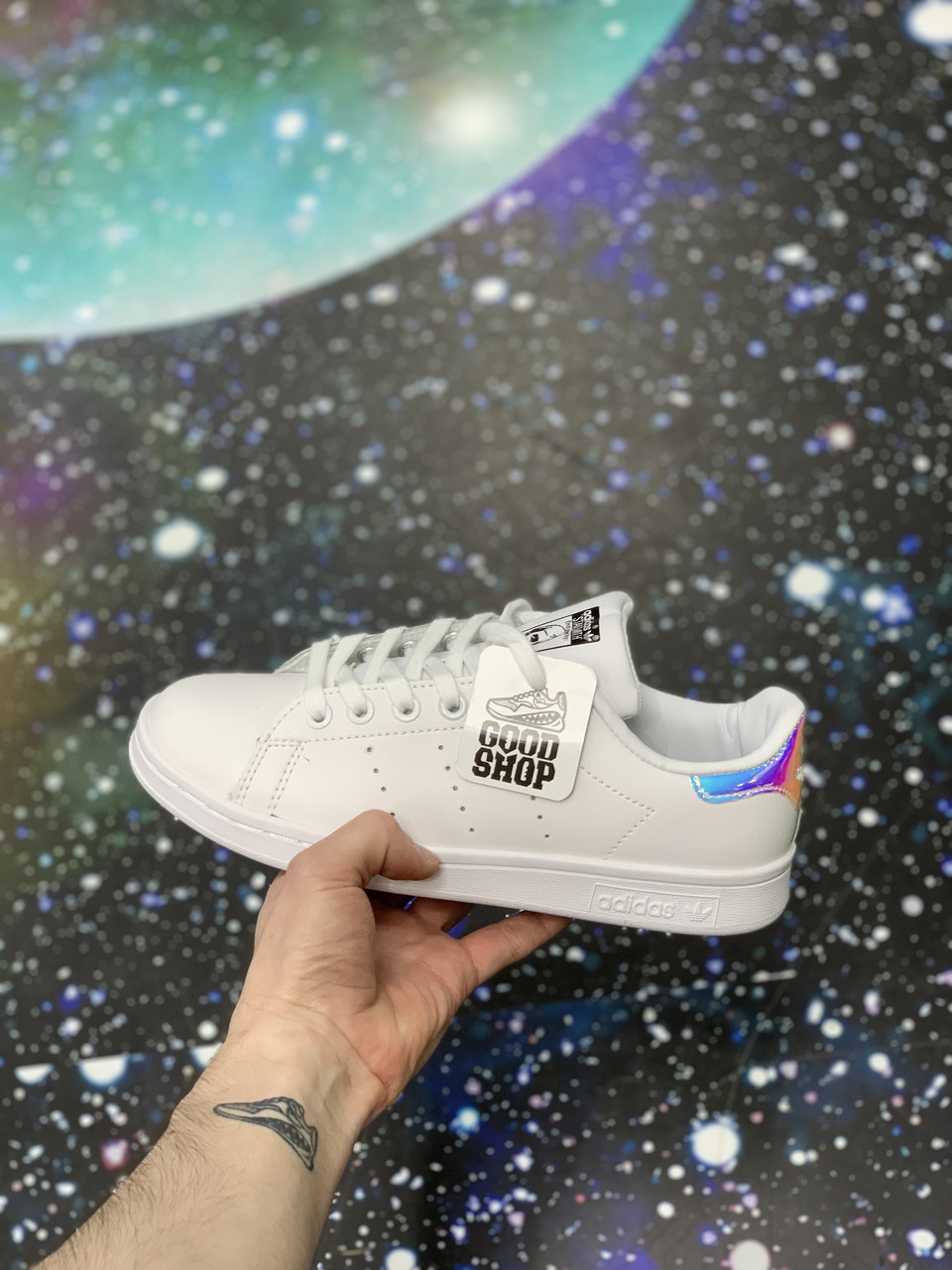 Кроссовки Adidas Stan Smith White Gradient - фото 1 - id-p178036891