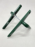 Ручка для замка в калитку Евро-25 нажимная межосевое расстояние 85 мм. цвет-зеленый, фото 3