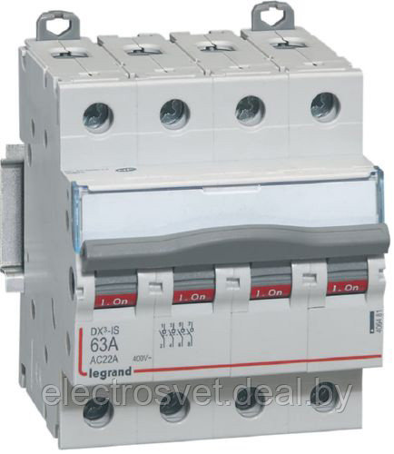 Модульный выключатель нагрузки DX3-IS 63A 4P - фото 1 - id-p178038152