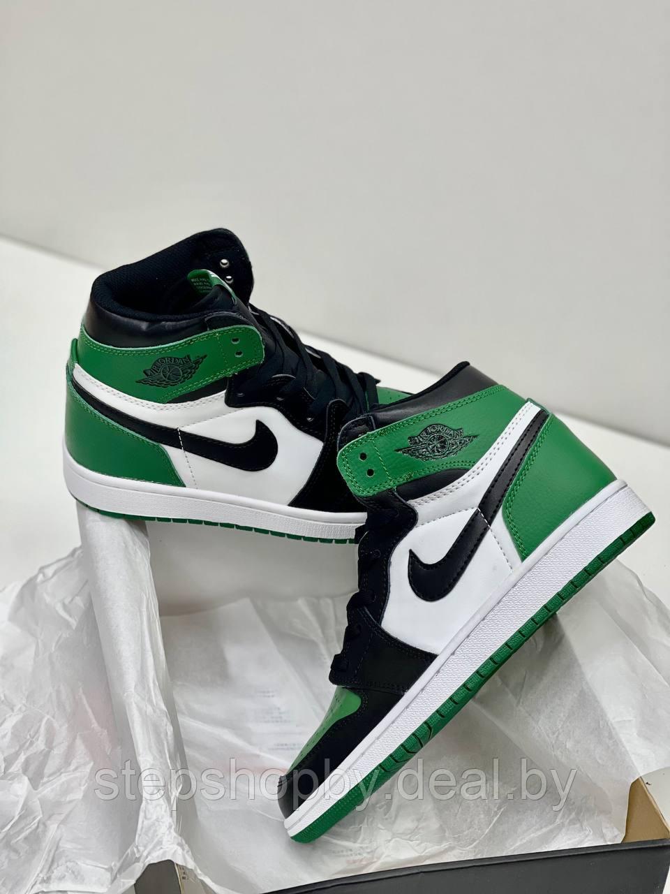 Кроссовки Nike Air Jordan Retro High Green размер - фото 1 - id-p178040431