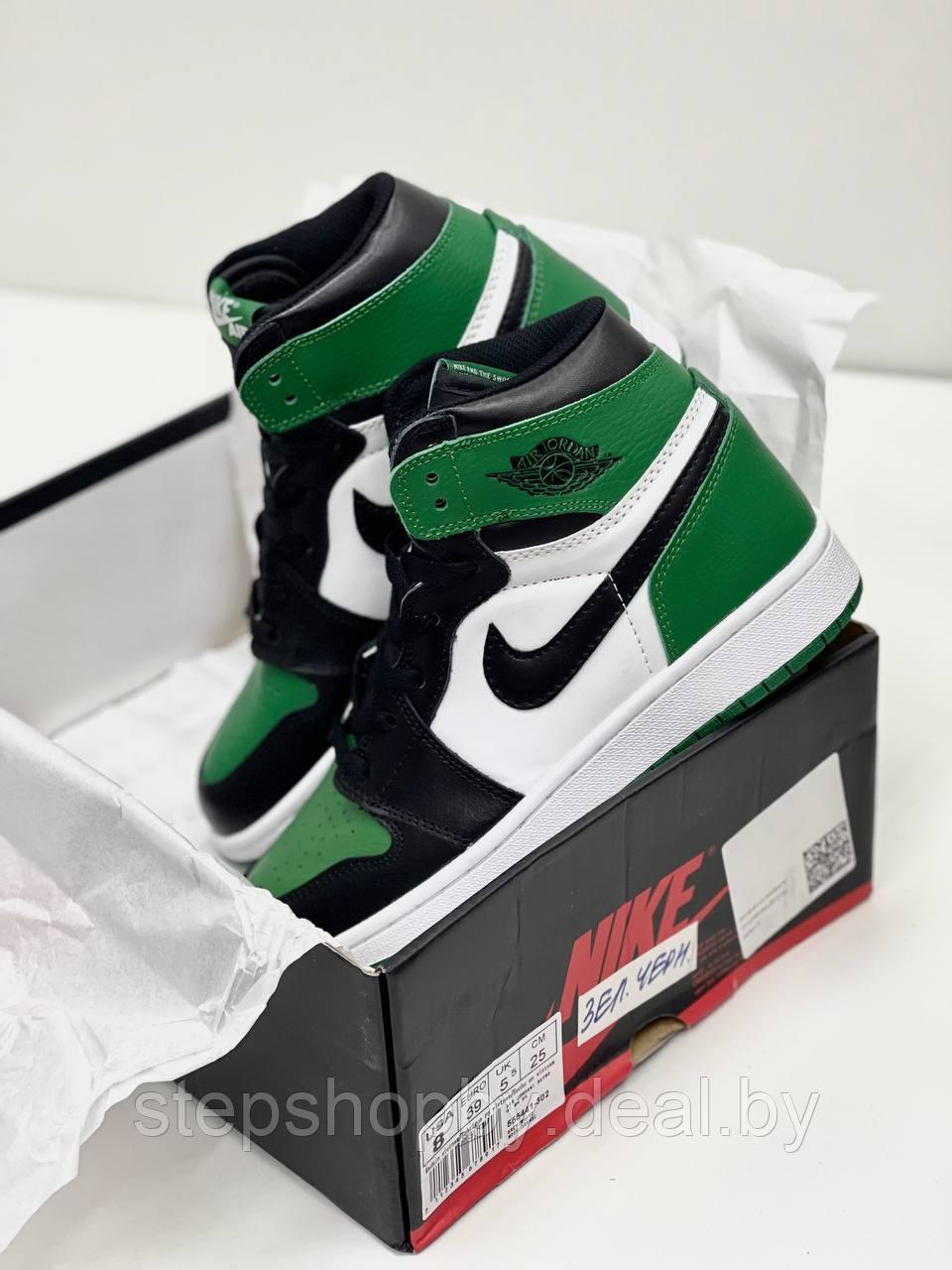 Кроссовки Nike Air Jordan Retro High Green размер - фото 2 - id-p178040431