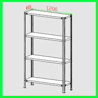 Металлические стеллажи 2000х1200х400