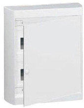Щиток накл. Nedbox 24М (2х12+1) белая пласт.дверь, с клеммами N+PE, IP41