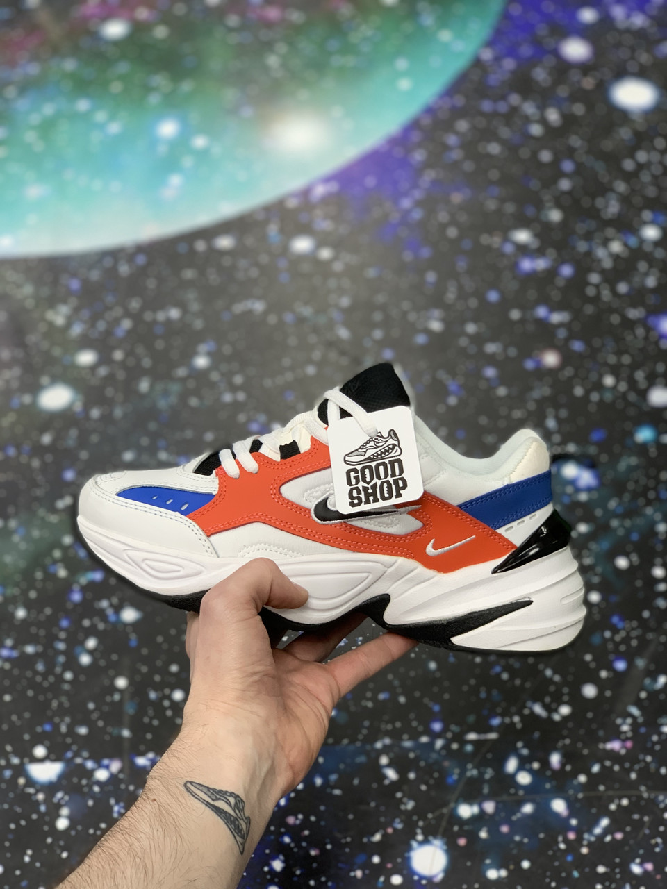 Кроссовки Nike M2K Tekno White Blue Red