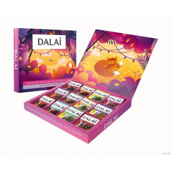 Чай и чайные напитки DALAI LIMITED EDITION в пак. 12 видов * 5 пак.*11, набор подарочный