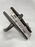 Комплект замка в калитку (полный комплект) - ручки 36/85, сердцевина ключ-ключ цвет-серо-коричневый, фото 3