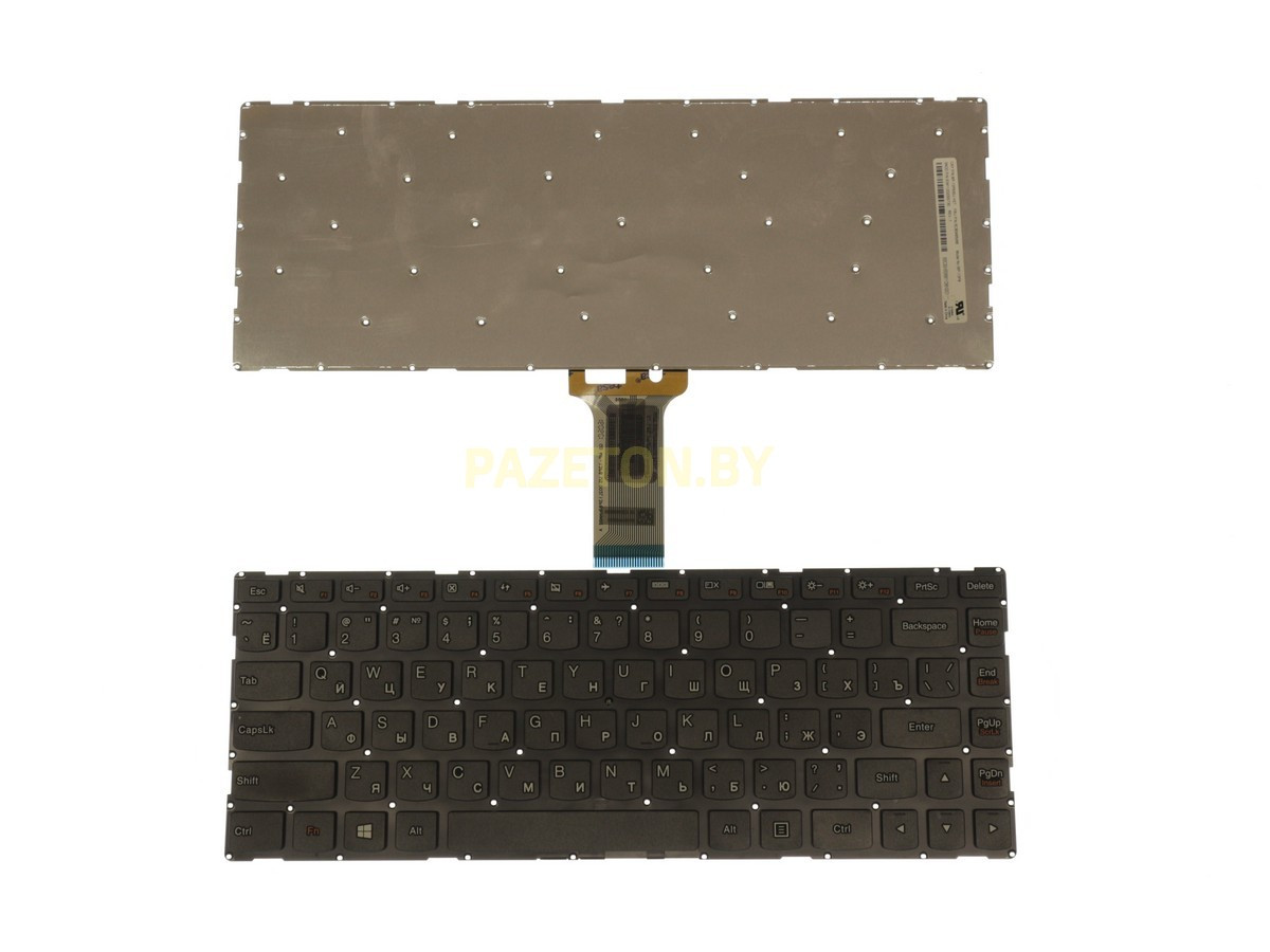 Клавиатура для ноутбука Lenovo IdeaPad S41-70 YOGA 500-14 черная - фото 1 - id-p173889157