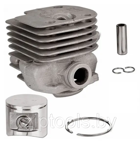 Поршневая группа для Husqvarna 362, 365 Jonsered 2165 (круглый патрубок) в сборе