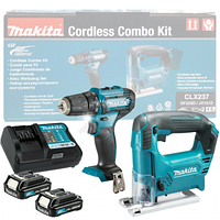 Аккум. дрель-шуруповерт MAKITA DF 333 DWYE в кор. + Аккум. лобзик MAKITA JV 101 D (12.0 В, 2 акк., 1.5 А/ч