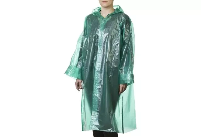 Плащ-дождевик STAYER, полиэтиленовый, зеленый цвет, универсальный размер S-XL - фото 2 - id-p178072137