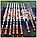 Набор кованых шампуров с деревянной ручкой (10шт по 69см)   Толщина 3мм (нержавейка), фото 4