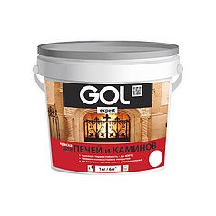 Краска для печей и каминов GOL Expert белая №141 (1кг)