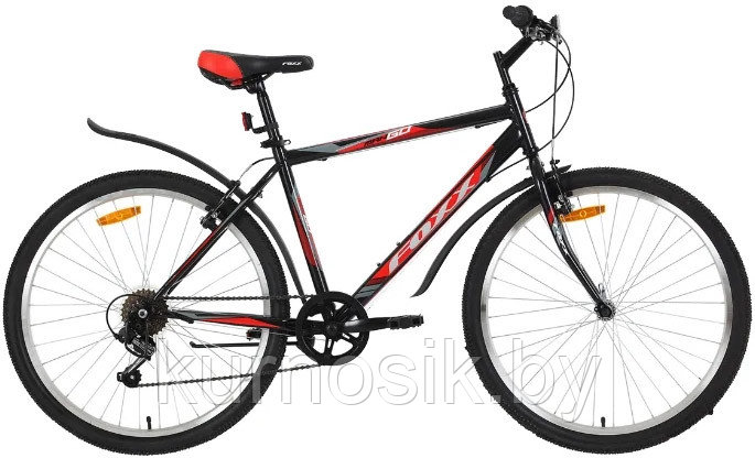 Велосипед FOXX 26" MANGO черный, сталь