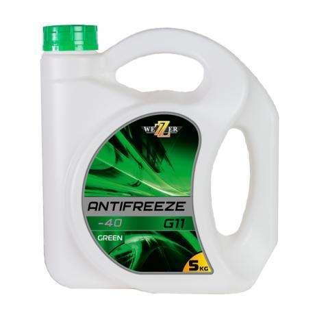 Антифриз зеленый WEZZER Antifreez-40 Green G-11 5 кг 4609841 - фото 1 - id-p176201858