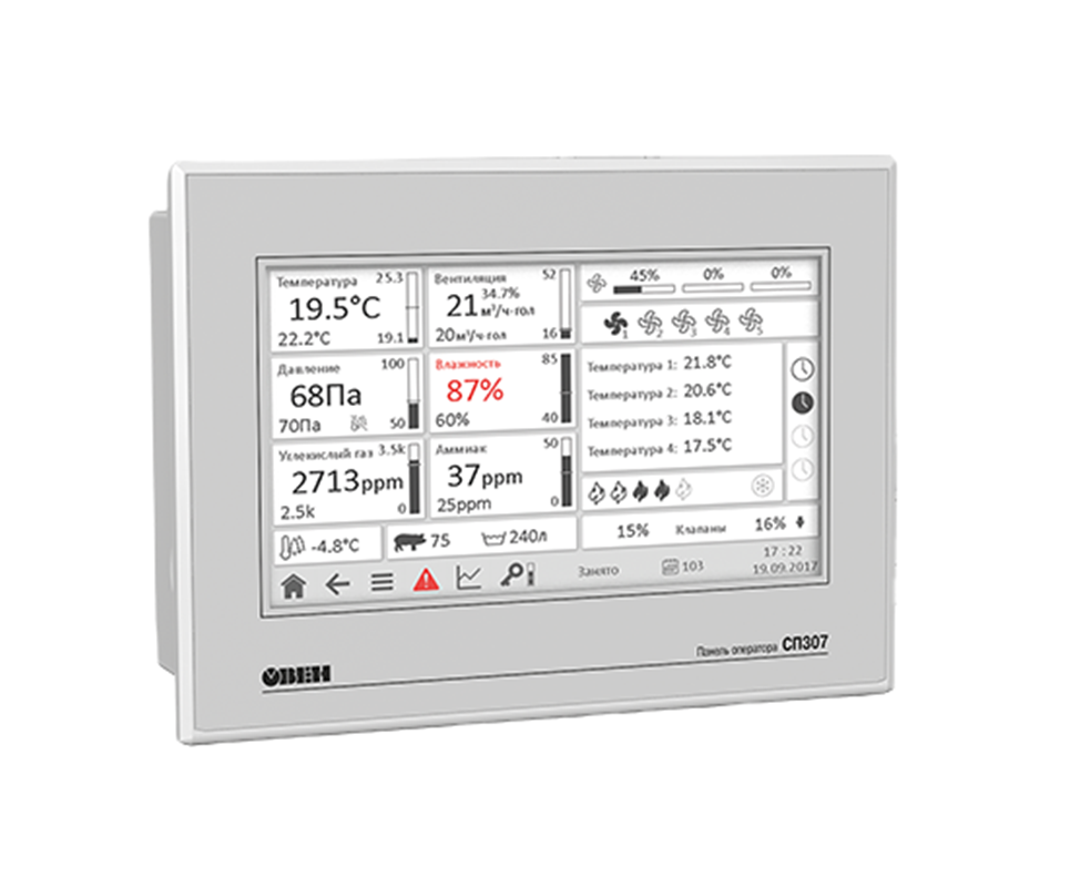 СП307-Б Панель оператора графическая ОВЕН