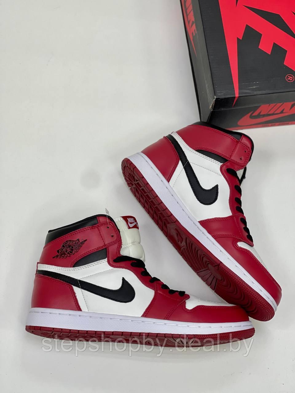Кроссовки Nike Air Jordan 1 Mid Red White Размер - фото 3 - id-p178099861