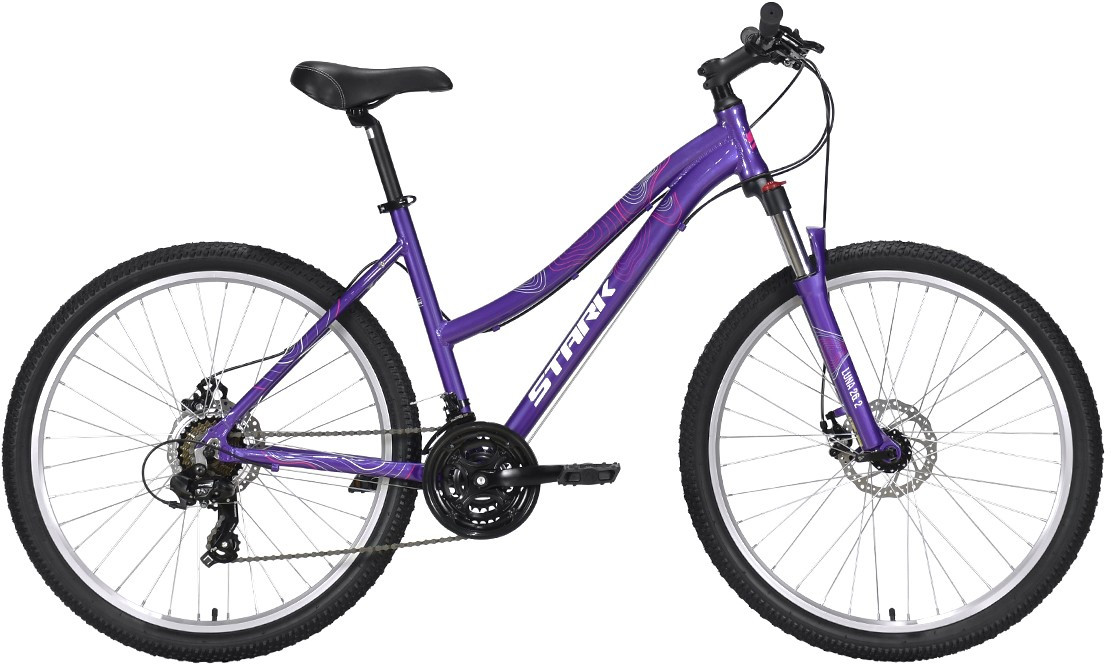 Велосипед Stark22 Luna 26.2 D фиолетовый/серебристый 14.5 - фото 1 - id-p178097789