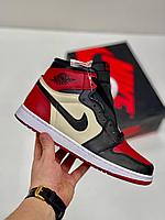 Кроссовки Nike Air Jordan 1 Retro High OG Bred Toe Gym Red/Summit White/Black Размер 36