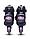Роликовые коньки раздвижные Atemi AIS01AS (30-33) черно-розовые, фото 3