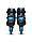 Роликовые коньки раздвижные Atemi AIS01BM (34-37) черно-синие, фото 2