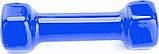 Гантель обрезиненная 4 кг, синяя (rubber covered barbell  4 kg BLUE), фото 2
