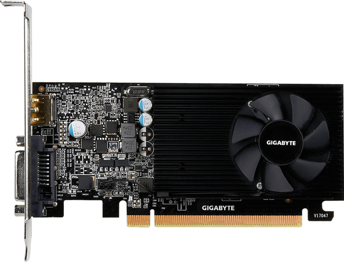 Видеокарта Gigabyte GeForce GT 1030 Low Profile 2GB [GV-N1030D5-2GL] - фото 1 - id-p178104679