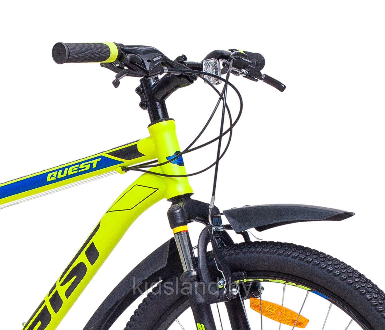 Велосипед Aist Quest 26" (желто-зеленый) - фото 3 - id-p119042605