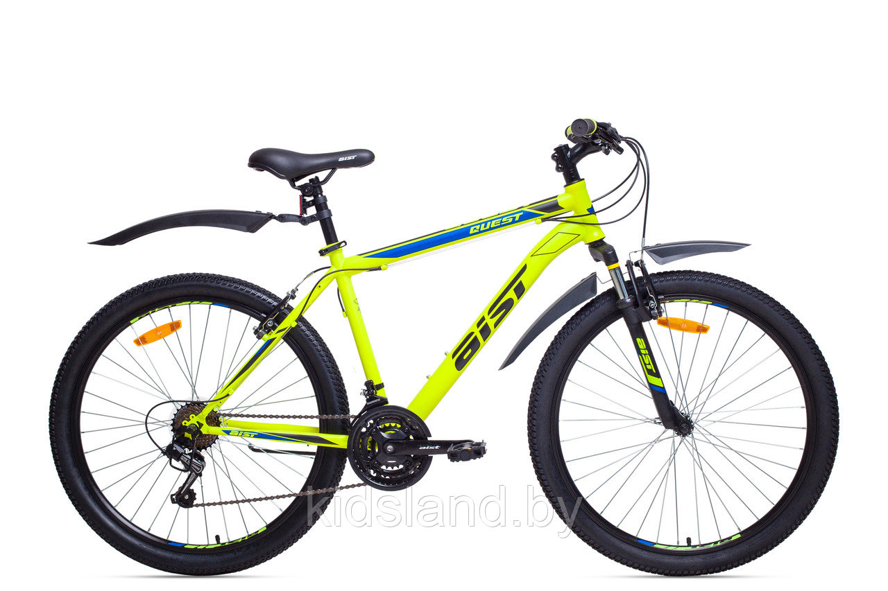 Велосипед Aist Quest  26"  (желто-зеленый), фото 1